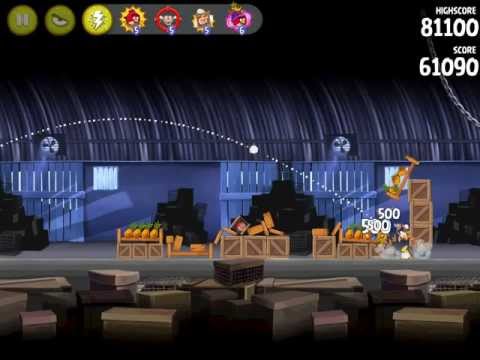 Видео: Angry Birds Rio Прохождение Smugglers` DEN. Уровень 1-12