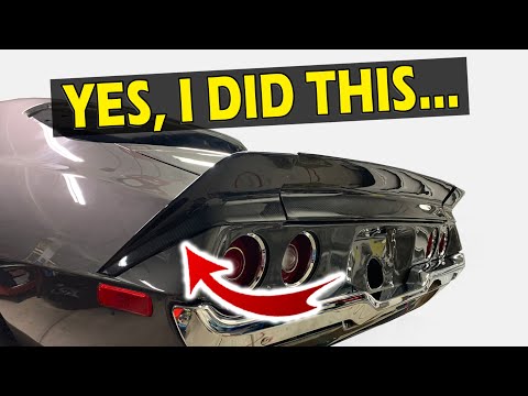 Видео: Установлен 3-секционный карбоновый спойлер — Camaro 70-81 годов выпуска