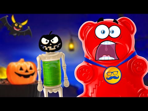 Видео: ХЕЛЛОУИНСКИЙ АНТИСТРЕСС ЧЕЛЛЕНДЖ С ЖЕЛЕЙНЫМ МЕДВЕДЕМ ВАЛЕРОЙ