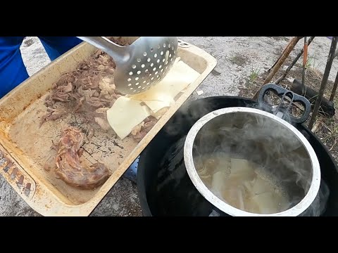 Видео: Бешбармак в афганском казане