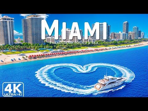 Видео: Майами 4K 🇺🇸 Тропический рай — исследуйте прекрасные пляжи Майами в стиле Deep House Chill