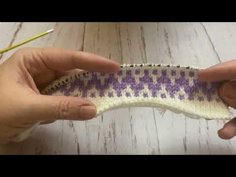 Видео: НОВИНКА 2024!!! Тёплые тапочки следки на двух спицах без швов     patik modelleri