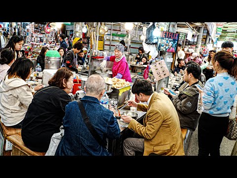 Видео: Прямая трансляция! Взгляните на 8 самых аппетитных блюд с рынка — корейская уличная еда