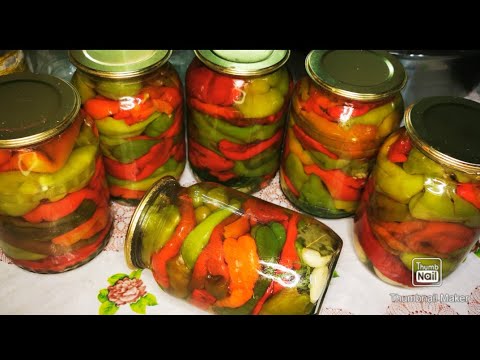 Видео: Маринованный хрустящий перец!Перец на зиму самый лучший рецепт🌶🌶🌶 отличная закуска 🤤🤤🤤