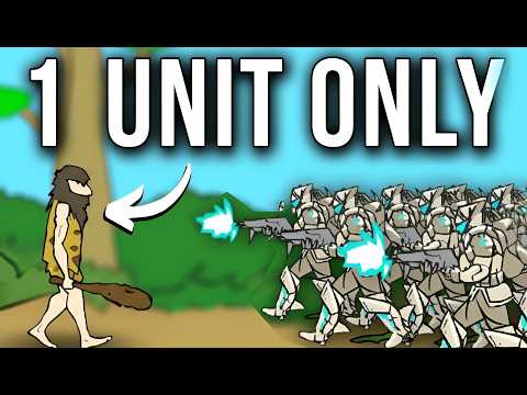 Видео: Age of War, но я могу создавать только ОДНОГО юнита за раз (сложный режим)