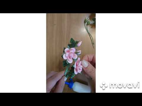 Видео: Мастер-класс в технике квиллинг "Кустовая роза"