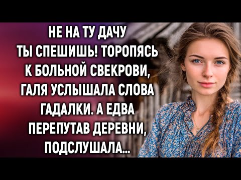 Видео: Не на ту дачу ты спешишь! Торопясь к больной свекрови, Галя услышала слова гадалки…