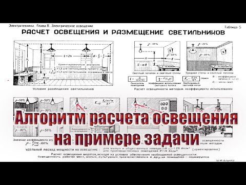 Видео: Алгоритм расчета освещения на примере задачи