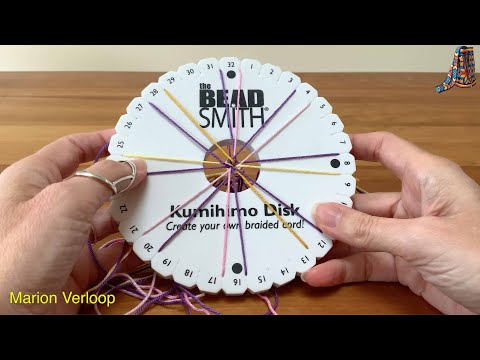 Видео: Изготовление шнура кумихимо из 16 нитей