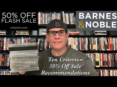 Видео: 10 CRITERION FLASH РАСПРОДАЖА И СКИДКА 50% ОТ BARNES & NOBLE РЕКОМЕНДАЦИИ