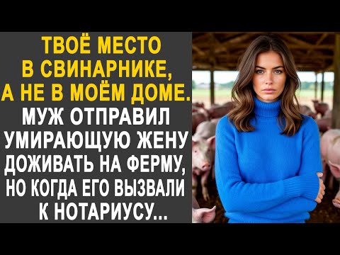 Видео: Муж отправил угасающую жену на ферму. Но когда его вызвали к нотариусу, он обомлел, увидев...