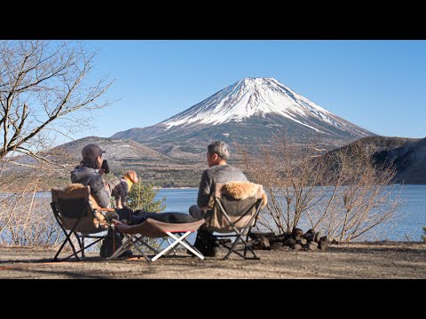 Видео: Японский кемпинг с видом на гору Фудзи. Уютный кемпинг.