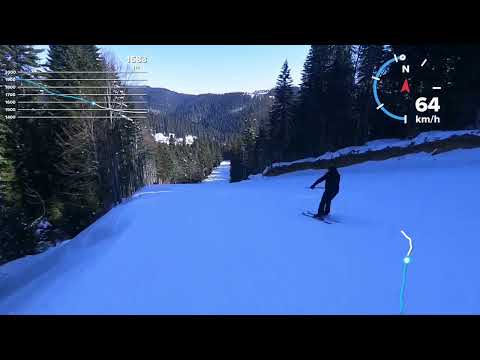 Видео: Пампорово, черна ски писта 4, Снежанка, 20.март.2022 г.