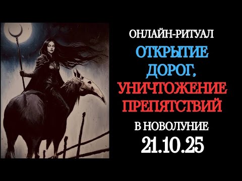 Видео: 🌑ОТКРЫТИЕ ДОРОГ В НОВОЛУНИЕ 21.10.25. ОНЛАЙН-РИТУАЛ🌑