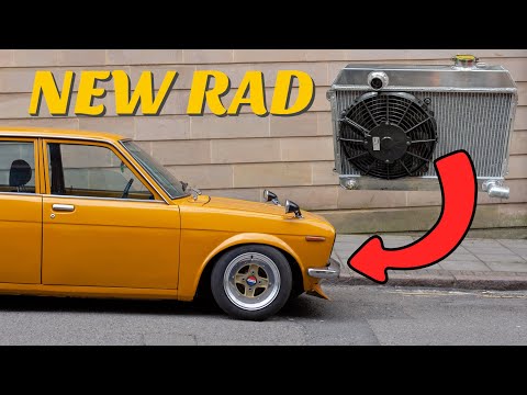 Видео: Datsun 510 получает новый блестящий радиатор