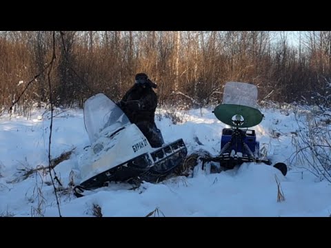 Видео: Буран и мотобуксировщик.