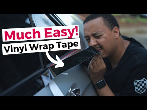 Видео: Удаляем хром для чёрной глянцевой виниловой плёнки! У E63 AMG снова удаляют хром с оконных оканто...