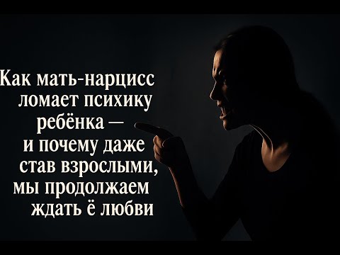 Видео: Как мать-нарцисс ломает психику ребёнка.