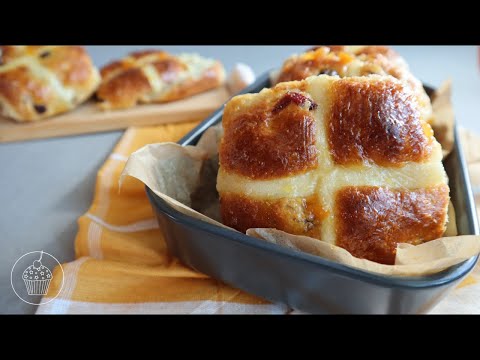 Видео: Пасхальные Булочки из Англии С Крестиком | Hot Cross Buns recipe | LENA COOKING