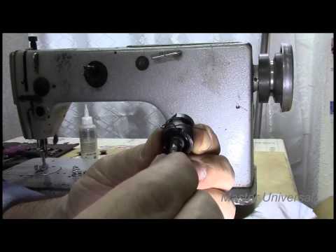 Видео: Регулятор натяжения верхней нити на промышленной швейной машине 1022 класса. Видео №39.