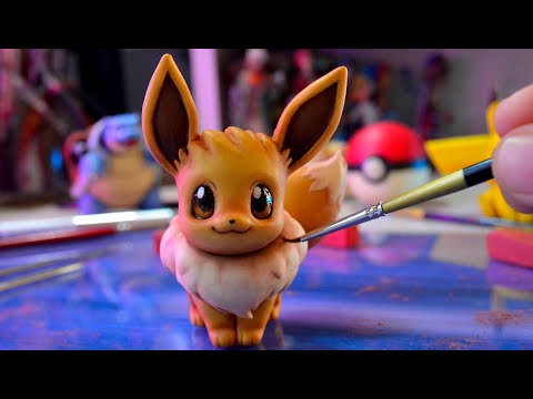 Видео: Как сделать Eevee Pokemon из холодного фарфора