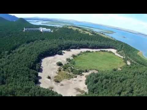 Видео: поселок Боровое, озеро Боровое с высоты