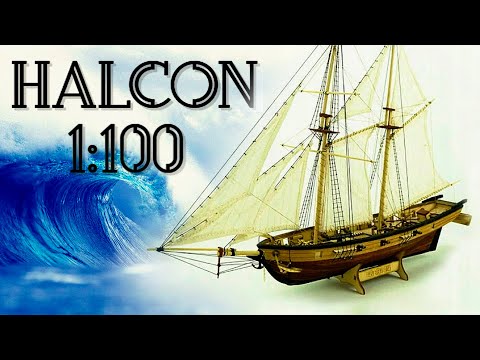 Видео: Корабль HALCON 1840 1:100 - Полная сборка за несколько минут | aliexpress