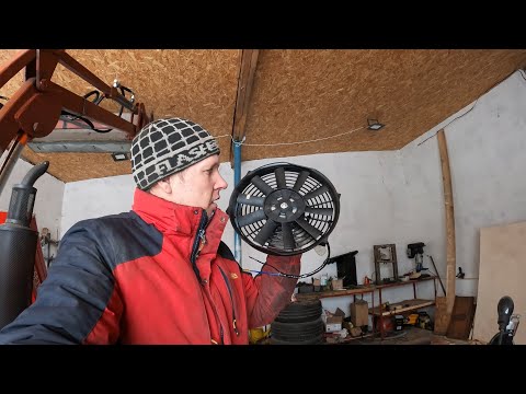 Видео: Делаю охлаждение. На Шифенг перенёс радиатор, установил вентилятор.
