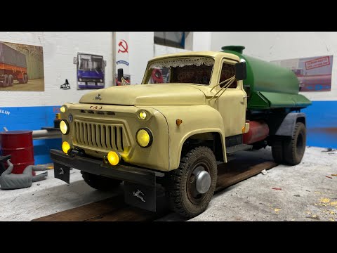 Видео: Газ 52 весь в огнях 💡😎, 1:12 RC Gaz amazing truck model