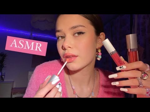 Видео: АСМР:БЛЕСКИ ДЛЯ ГУБ💋(поцелуи, звуки рта)/ASMR: LIP GLOSS(mouth sounds)