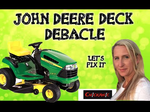 Видео: Как заменить ремень, шкивы и шпиндель на 42-дюймовом тракторе John Deere серии 100