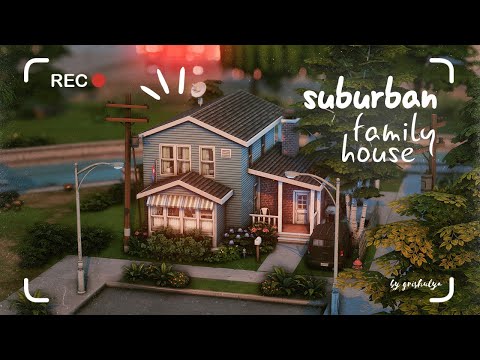 Видео: Пригородный семейный дом 🏠 | Строительство | The Sims 4 | No CC