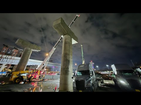 Видео: Транспортування негабариту вулицями Нью-йорку