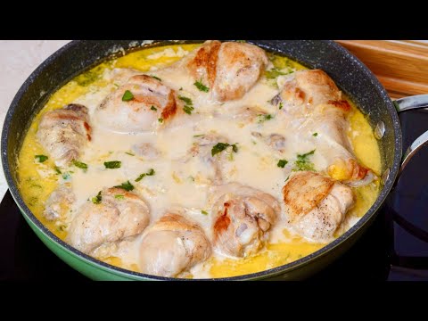 Видео: Самое вкусное ВТОРОЕ ИЗ КУРИЦЫ. Курица в сметанном соусе