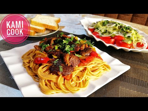 Видео: Спагетти с мясной подливой. Очень сытно и вкусно 🍝👍