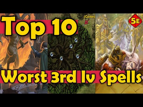 Видео: 10 худших заклинаний 3-го уровня в DnD 5E