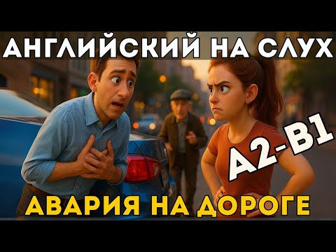 Видео: A2-B1| Разбил машину американки — учим английский через стресс