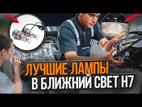 Видео: Мини линзы H7  в ближний свет