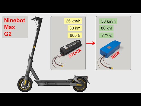 Видео: Апгрейд самоката Ninebot G2: запас хода 80 км, скорость 50 км/ч. Неотличим от заводского вида!