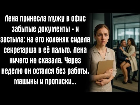Видео: Лена принесла мужу в офис забытые документы — и застыла_ на его коленях сидела секретарша в её