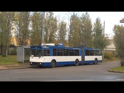 Видео: Троллейбус, маршрут №46 ТролЗа-62052.02 б.1126 (20.10.2020) Санкт-Петербург
