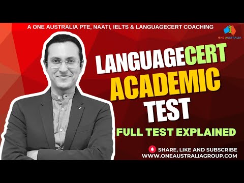 Видео: Академический тест LANGUAGECERT | Полное объяснение теста |