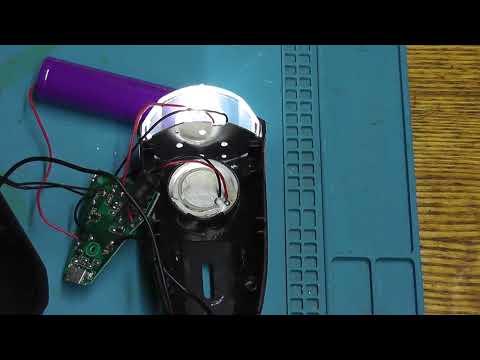 Видео: Ремонт велосипедного фонаря после падения.