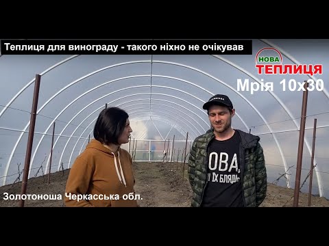 Видео: Теплиця для винограду 10/30 Мрія. Цього ніхто не очікував