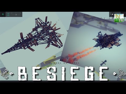 Видео: Ракетная тяга в полёте, рвёмся в небеса.  Besiege v0.09