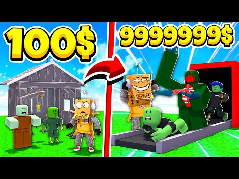 Видео: Построил САМУЮ КРУТУЮ в Мире ФАБРИКУ ЗОМБИ за 5 минут! ROBLOX