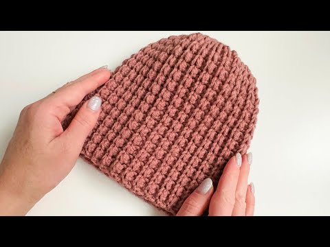 Видео: КРАСИВАЯ шапка крючком из одного мотка пряжи.