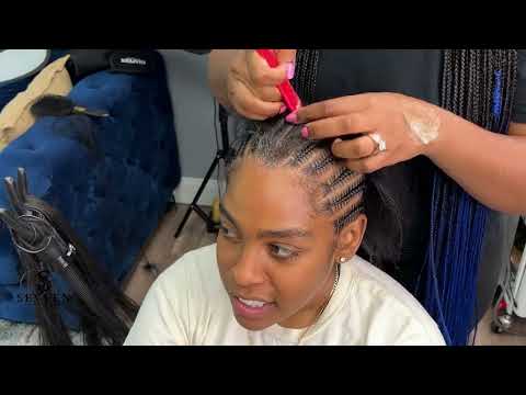 Видео: Косы из 12 петель ✨/ Техника пробора 🚨