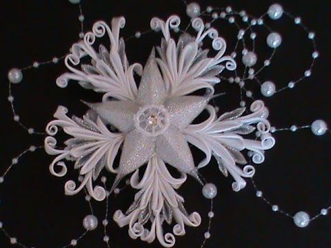 Видео: DIY/МК Как сделать звездочку - снежинку в стиле канзаши