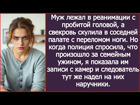 Видео: ''Ваш муж в реанимации, а свекровь с переломом ноги.Что произошло за ужином?» — спросил следователь.